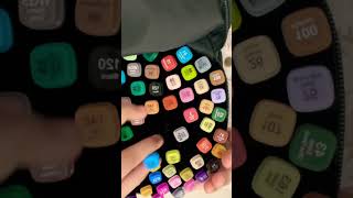 Touch wool TwinTip Markers 80 pieces 🤩 trending art viral craft [upl. by Jovia]