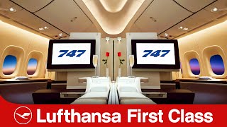 In the Nose of the BEAST  Lufthansa 747 1st Class Review [upl. by Sivrep847]