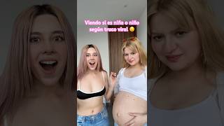 Probando truco viral para saber si es niño o niña 😯🤍 viralvideo tips baby [upl. by Dikmen]