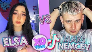 ELSA VS MAKS NEMCEV  XO TEAM TIKTOK xoteam tiktok kikakim [upl. by Bertasi457]