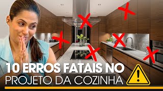 ❌Evite 10 ERROS FATAIS no Design da Sua COZINHA Guia Completo transformar a Cozinha • Larissa Reis [upl. by Accemahs]