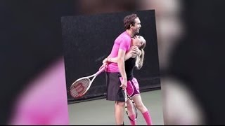 Kaley Cuoco Shows Off New Tattoo At Tennis Match With Ryan Sweeting  Splash News TV [upl. by Premer]