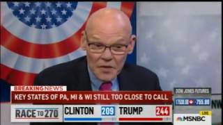 2016 Election Night James Carville Desolate quotObamacare Donequot [upl. by Andee]