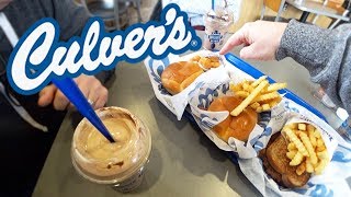 DEEP FRIED CHEESE CURDS 🧀 at Culvers 🍔 [upl. by Eisdnil87]