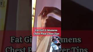 Try This Easy CHEST PLEAT💯✅Fixing For fat Womens sareedraping sareeprepleating trendingshorts [upl. by Shepard]