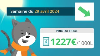 Prix ​​du fioul domestique  semaine du 29 avril 2024 [upl. by Alracal974]