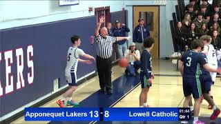 ARHS Boys Basketball vs Lowell Catholic 3124 [upl. by Ymmat940]