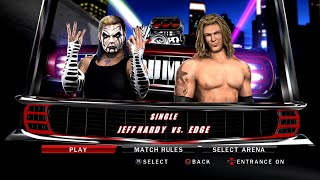 WWE SmackDown VS Raw 2010 PS3  Jeff Hardy VS Edge 2KmClassic [upl. by Dareg]