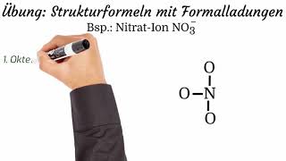 Übung Strukturformeln zeichnen mit Formalladungen Bsp NitratIon NO3  Teil I reupload [upl. by Piscatelli953]