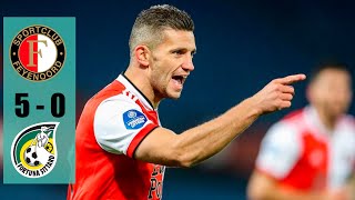 Feyenoord vs Fortuna Sittard 50 Highlights amp Goals  2021 HD [upl. by Wilfreda]