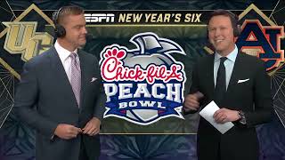 2018  Peach Bowl  10 UCF vs 7 Auburn [upl. by Pastelki]