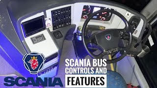 SCANIA BUS AMAZING CONTROLS AND FEATURES EXPLAINED [upl. by Nerw312]