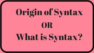 Syntax In English with UrduHindi explanation [upl. by Betthezel]