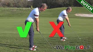 Golf tip De correcte houding en bal positie voor een ijzer 7 [upl. by Younger]