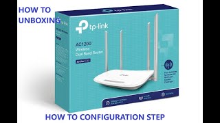 TP Link Archer C50 AC1200 Dual Band Wireless Cable Router Box Unpackingamp Configuration [upl. by Iney]