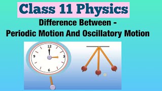 Difference Between  Periodic Motion And Oscillatory Motion  Class 11 Physics [upl. by Atsillak]