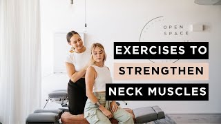 Exercises to Strengthen Neck Muscles  Cervical Spine Stretches at Open Space Healing [upl. by Fasa]