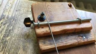 DIY Diddley Bow one string guitar [upl. by Dnalyar369]