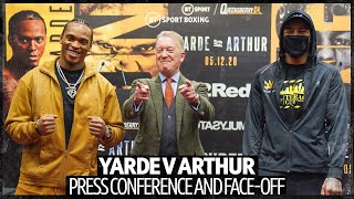 Anthony Yarde v Lyndon Arthur Full final press conference including fighters facing off [upl. by Citron]