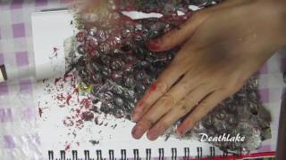 How to paint with bubble wrap tutorial [upl. by Atteinotna]