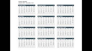 100 YEARS RUNNING CALENDAR [upl. by Saisoj]