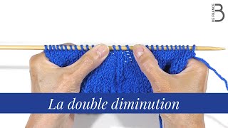 La double diminution verticale Tricot  Bergère de France [upl. by Cohberg525]