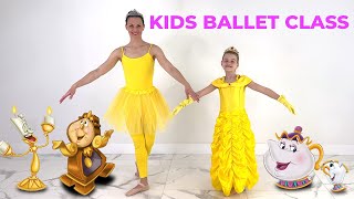 Ballet For Kids  Beauty And The Beast Ballet Class Ages 38  Be Our Guest amp Tale As Old As Time [upl. by Eidnarb]