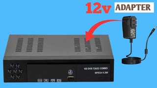 12V Adapter How To Use For Satellite Receiver mrbeast appleiphone16promax [upl. by Leirvag666]