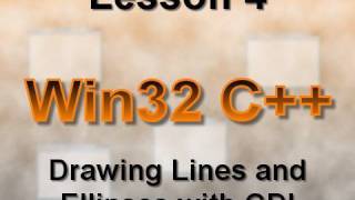 C Win32 Lesson 4 Drawing Lines and Ellipses with GDI [upl. by Suoirrad]