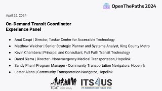 Open the Paths OnDemand Transit Coordinator Experience Panel [upl. by Emelda]