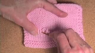 How to Tighten up a Loose Row of Knitting [upl. by Adnaluy]