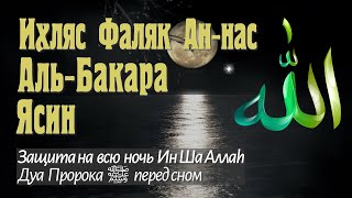 Дуа пророкаﷺ перед сном защита на всю ночь Ин Ша Аллаh  Коран на ночь Аят аль Курси Аль Бакара Ясин [upl. by Melina]