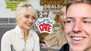 SHE SAID WHAT 😂  Reacting To Amelia Dimoldenberg SABRINA CARPENTER  CHICKEN SHOP DATE [upl. by Schach]