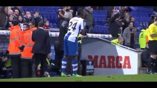 GOL HÉCTOR MORENO  JORNADA 23  Espanyol 10 Granada 07Febrero2014 [upl. by Capriola]