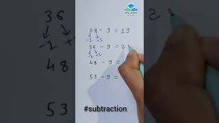 Subtraction short trick  Subtraction easy trick  subscribe subtraction sub maths mathstricks [upl. by Vidda]