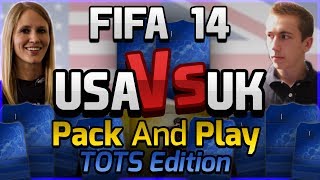 FIFA 14  UK VS USA PACK AND PLAY BPL TOTS [upl. by Adley]