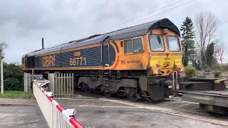 Helpston Level Crossing  Cambridgeshire 14022024 [upl. by Borer]