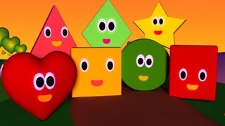 The Shapes Song  Nursery Rhymes  Nursery Rhymes With Lyrics [upl. by Siblee]