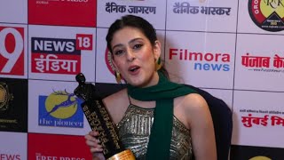 Isha Malviya Recieves Dadasaheb Phalke Television Awards 2024 udaariyaan biggboss17 [upl. by Farand]