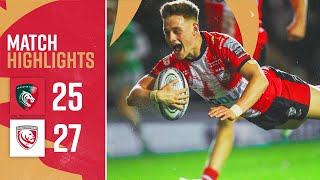 Highlights  Leicester Tigers v Gloucester Rugby [upl. by Elletnuahs]