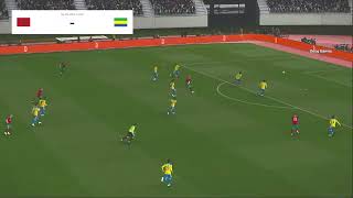 Maroc 41 Gabon  Qualifications AFCON 2025  PES 2021 [upl. by Elohcin]