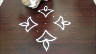 deepam kolam designs with 7 to 1 dots muggulu designs with dots simple rangoli designs with dots [upl. by Rodolfo43]