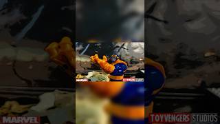 Thanos snaps away the Avengers  Avengers infinity war stop motion clip thanos stopmotion marvel [upl. by Vania]