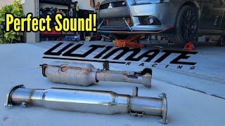 20082015 Lancer  Ralliart  Evo Test Pipe Install Ultimate Racing [upl. by Neahs]