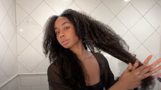 how i do my hair curly clip ins [upl. by Alitha]