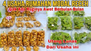 HUTANG LUNAS‼️4 IDE USAHA RUMAHAN GAK ADA RUGINYA MODAL RECEH UNTUNG BERLIPAT AWET BERBULANBULAN [upl. by Eijneb]