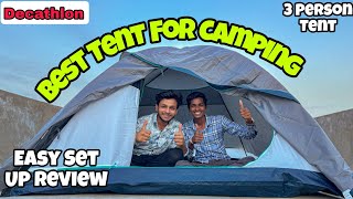 Decathlon Quechua MH100 3 Person Tent Review amp Unboxing  Camping Tent  Tent review MH100 [upl. by Aroved]