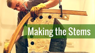 Making the Stems Ep 3  Cedar Strip Canoe Build [upl. by Finnigan]