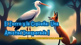 🦊 El Zorro y la Cigüeña Una Amistad Inesperada 🐔  CUENTOS CORTOS INFANTILES para DORMIR [upl. by Krystle]