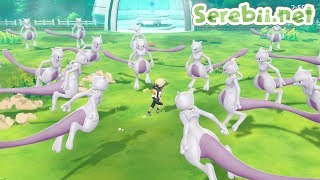 Mewtwo in Pokémon GO Park  Special Pokémon Lets Go Pikachu amp Lets Go Eevee Clip [upl. by Eittocs]